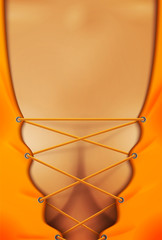 Vector female breast