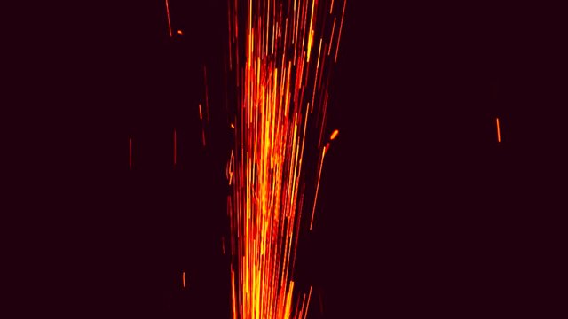 Feuerwerk an Silvester -Feuerwerksvulkan