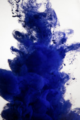 blue dye in water
 - obrazy, fototapety, plakaty