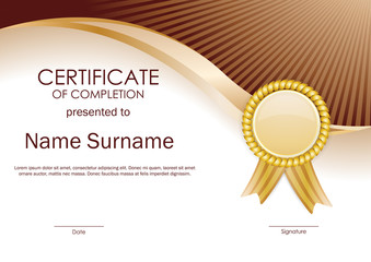 Certificate of completion template