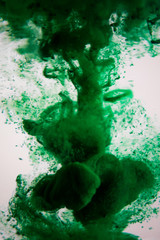 green dye in water
