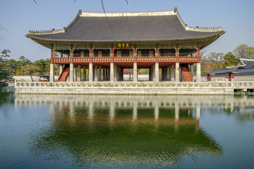 Fototapeta premium Nov 16, 2016 at Gyeongbokgung palace, Seoul , Korea