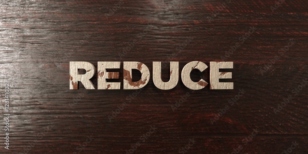Fototapete reduce - grungy wooden headline on maple - 3d rendered royalty free stock image. this image can be u