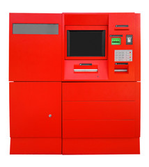 ATM Bank Cash Machine - red