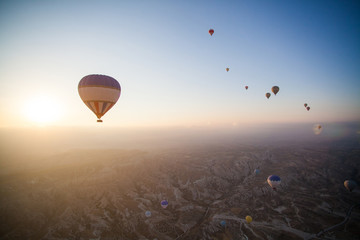 Hot air balloons in Cappadocia