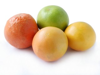 multicolor citrus fruits grapefruits