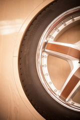 Car rim detail