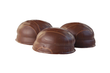 delicious fresh French soufflé on white background