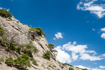 Beautiful view of the southern coast in Crimea