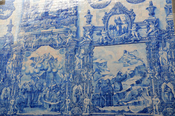 Azulejos della Capela Das Almas a Porto