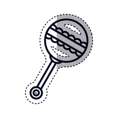 Maraca icon. Baby object child childhood infant theme. Isolated design. Vector illustration