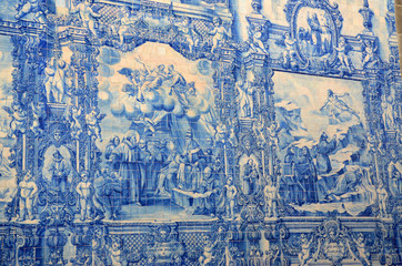 Azulejos della Capela Das Almas a Porto