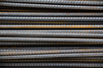 Reinforcement bars, metal bars background