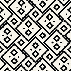 Abstract geometric black and white graphic design print squares pattern