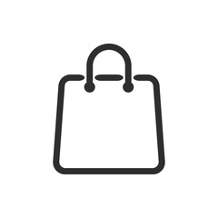 Shopping bag - vector icon.