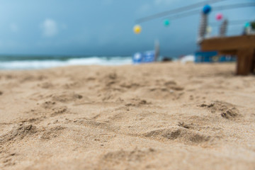 Fototapeta na wymiar Sea Sand and Sky in the Summer day.