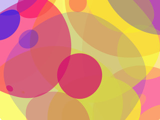 Abstract colorful background with bubbles of different sizes and shapes. Vector