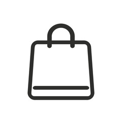 Shopping bag - vector icon.