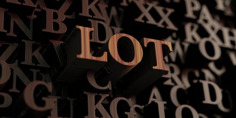 Lot - Wooden 3D rendered letters/message.  Can be used for an online banner ad or a print postcard.