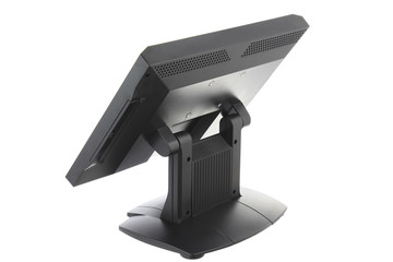 Point Of Sale System with Screen Monitor On White Background