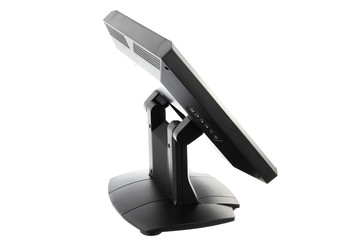 Point Of Sale System with Screen Monitor On White Background