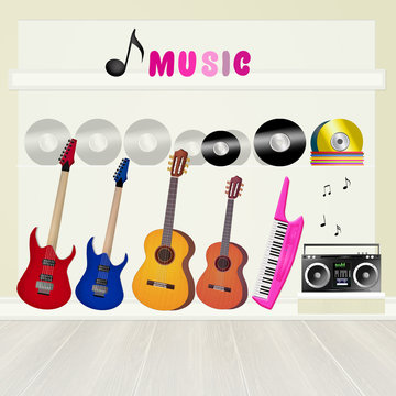 musical instrument store