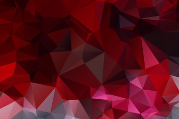 Obraz premium Dark polygonal illustration background design Abstract backgroun