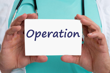 Operation OP operieren krank Krankheit Gesundheit Arzt Doktor