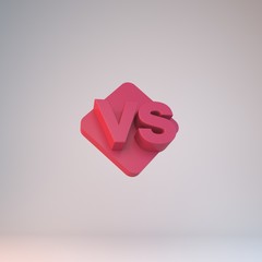 3d rendering versus icon illustration