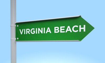 right direction road sign virginia beach