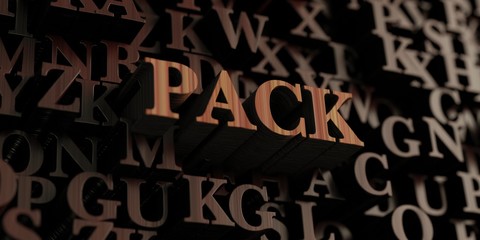Pack - Wooden 3D rendered letters/message.  Can be used for an online banner ad or a print postcard.
