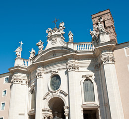 The Basilica of the Holy Cross in Jerusalem (Basilica di Santa Croce in Gerusalemme), Rome, Italy