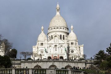 A Sacred Heart, Sacre Coeur, Paris,  France, Montmartre. 