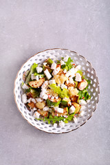 Zucchini, cauliflower and feta salad