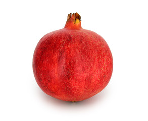 Pomegranate isolated on white