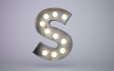 3d rendering illustration bulb type face