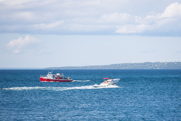Fototapeta premium Boating Great Lakes watersport