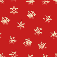 Seamless snowflakes retro pattern for winter Christmas holidays