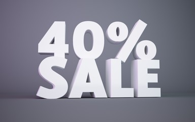 3D percent 40 sale 