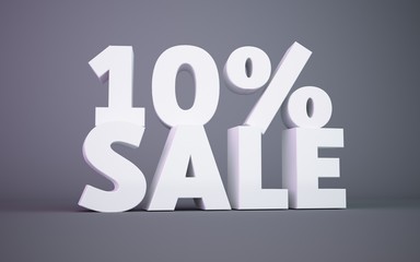 3D 10 percent sale 
