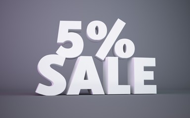 3D percent sale 