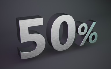 metal 50 percent off