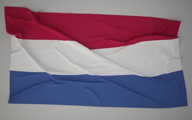 3D netherlands flag