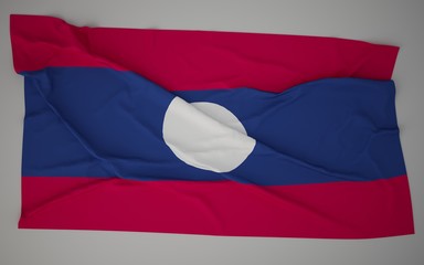 3D laos flag