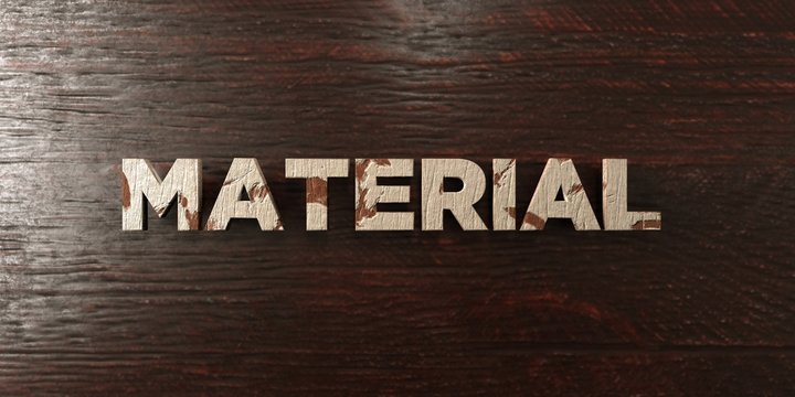 Material - grungy wooden headline on Maple  - 3D rendered royalty free stock image. This image can be used for an online website banner ad or a print postcard.