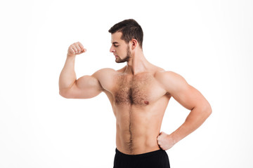 Fototapeta premium Strong man posing