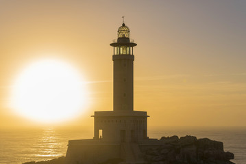 Punta Nariga lighthouse (Malpica, La Coruna - Spain).