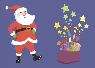 Santa Claus. Happy New Year. Merry Christmas