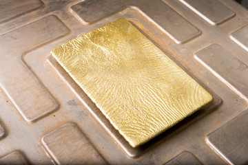 Shiny golden ingot