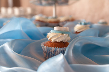 christening cupcake